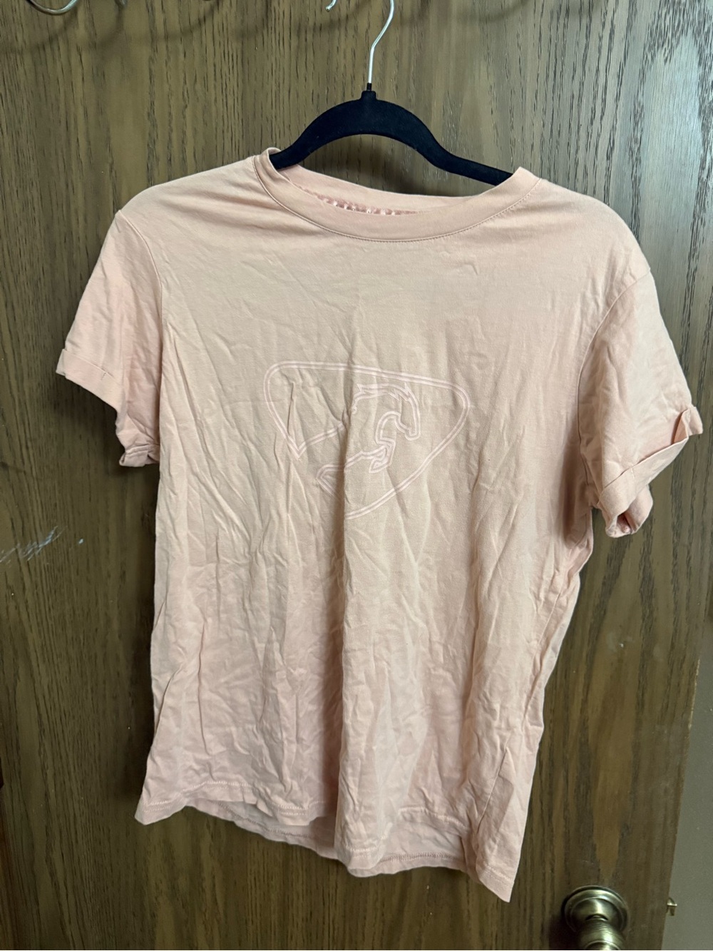 Aubrion Women’s Peach Short-Sleeve Crewneck T-Shirt
